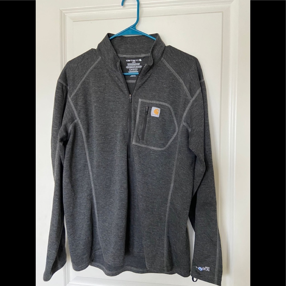 Carhartt Mens Base Force Heavyweight Poly-Wool Quarter-Zip